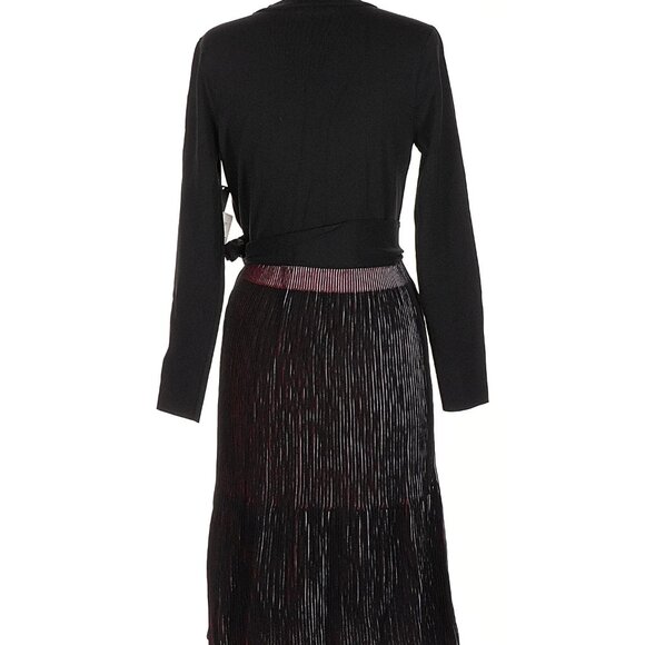 NWT black wrap sweater dress Nic + Zoe, size Medium - Picture 7 of 12